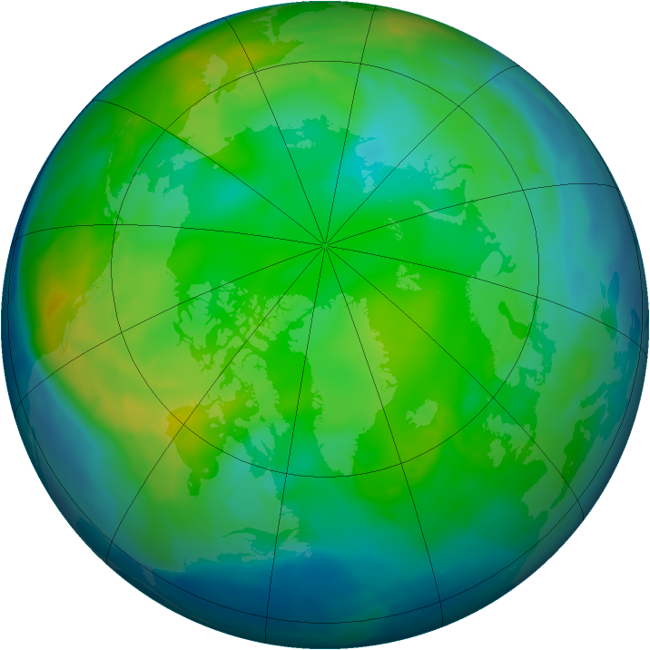 Arctic ozone map for 18 November 2010